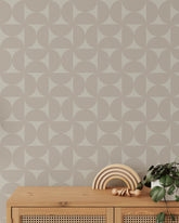 Semi Circles Modern Wallpaper